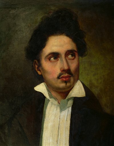 Alexandre Dumas Père (1803-70) als junger Mann, ca. 1825-30 von Ferdinand Victor Eugene Delacroix